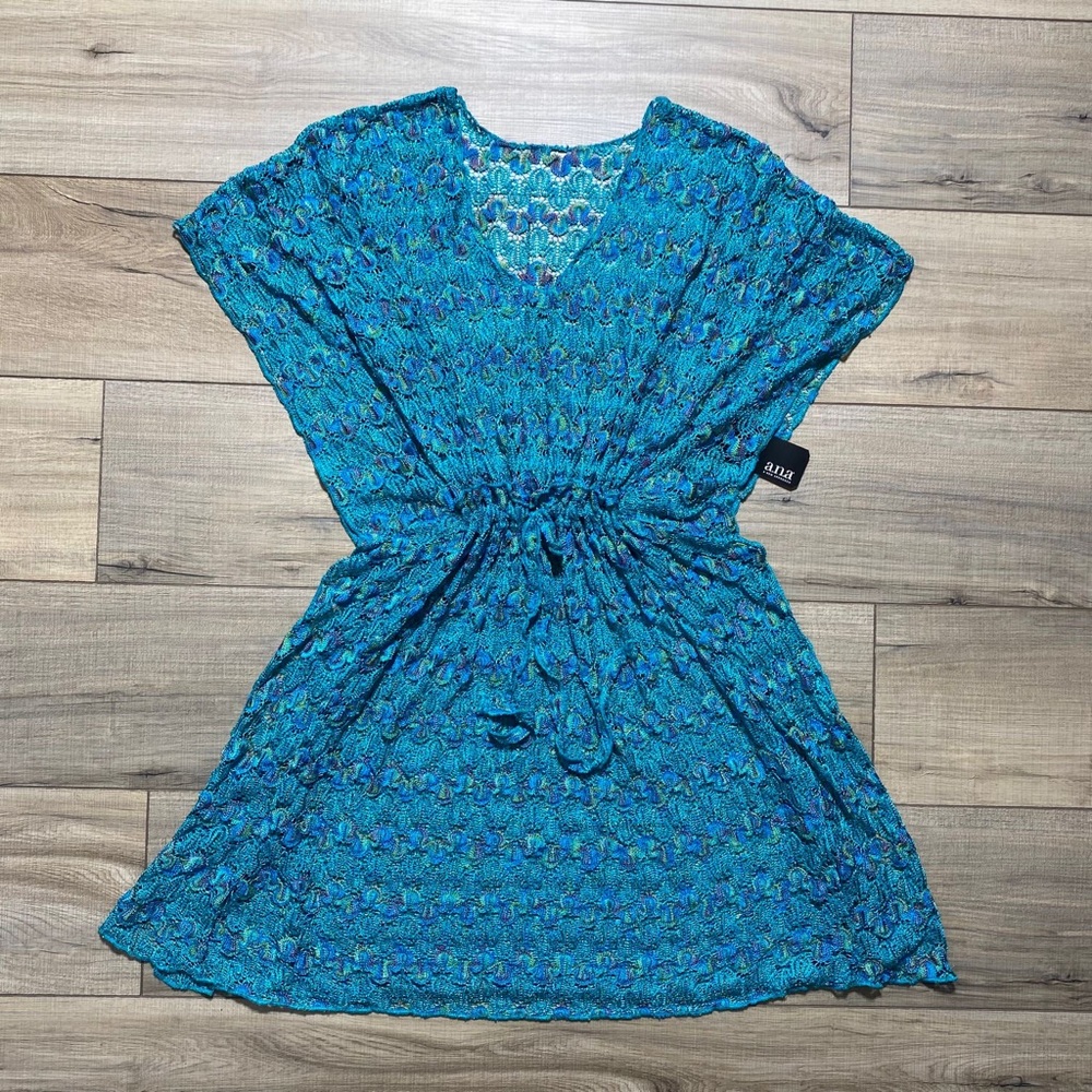 A. N. A.  A New‎ Approach Women’s Swimsuit Beach  Cover Tahoe Teal